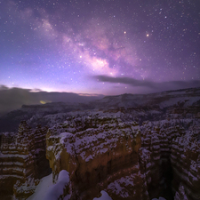 Bryce Canyon and Snowy Milky Way - Canon EOS 6D Mark II Astro Full Spectrum
