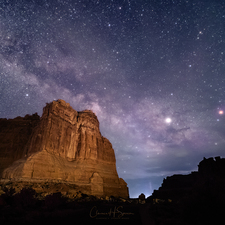 Milky Way over Arches 02