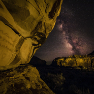 14 - Southern Utah Pictographs & Milky Way II - Full Spectrum Canon EOS 5DS