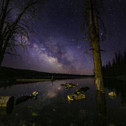 18 - Lost Creek Reservoir and Milky Way, Utah - Full Spectrum Astro-Modified Canon EOS 6D.