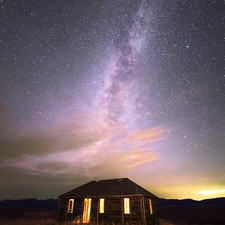 Idaho Cabin and Milky Way - Full Spectrum