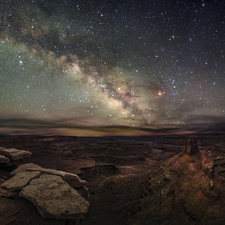 Southern Utah Pano and Milky Way - Full Spectrum