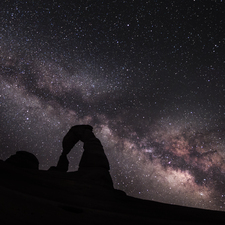 Delicate Arch and Milky Way - Full Spectrum