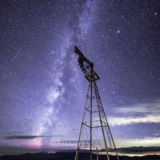 Old Windmill and Milky Way - Full Spectrum