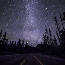 High Mountain Highway and Milky Way - Full Spectrum