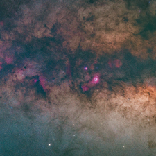 Milky Way Mosaic - Visible + H-Alpha