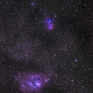 Lagoon and Trifid Nebulae (Canon EOS 70D) 02