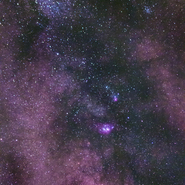 Lagoon and Trifid Nebulae (Canon EOS 70D) 01