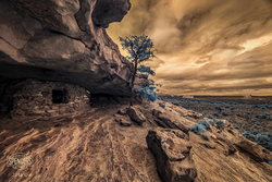 01 - Aztec Butte in IR (Color - Print) 01