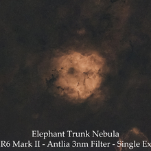 Elephant Trunk Nebula - Canon R6 II - Antlia 3nm Filter - Single Exposure